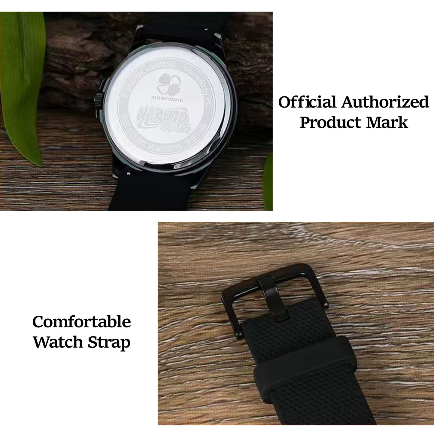 Naruto Itachi Rotating Quartz Watch, Six Paths Sage Mode Sharingan Anime Armbåndsur