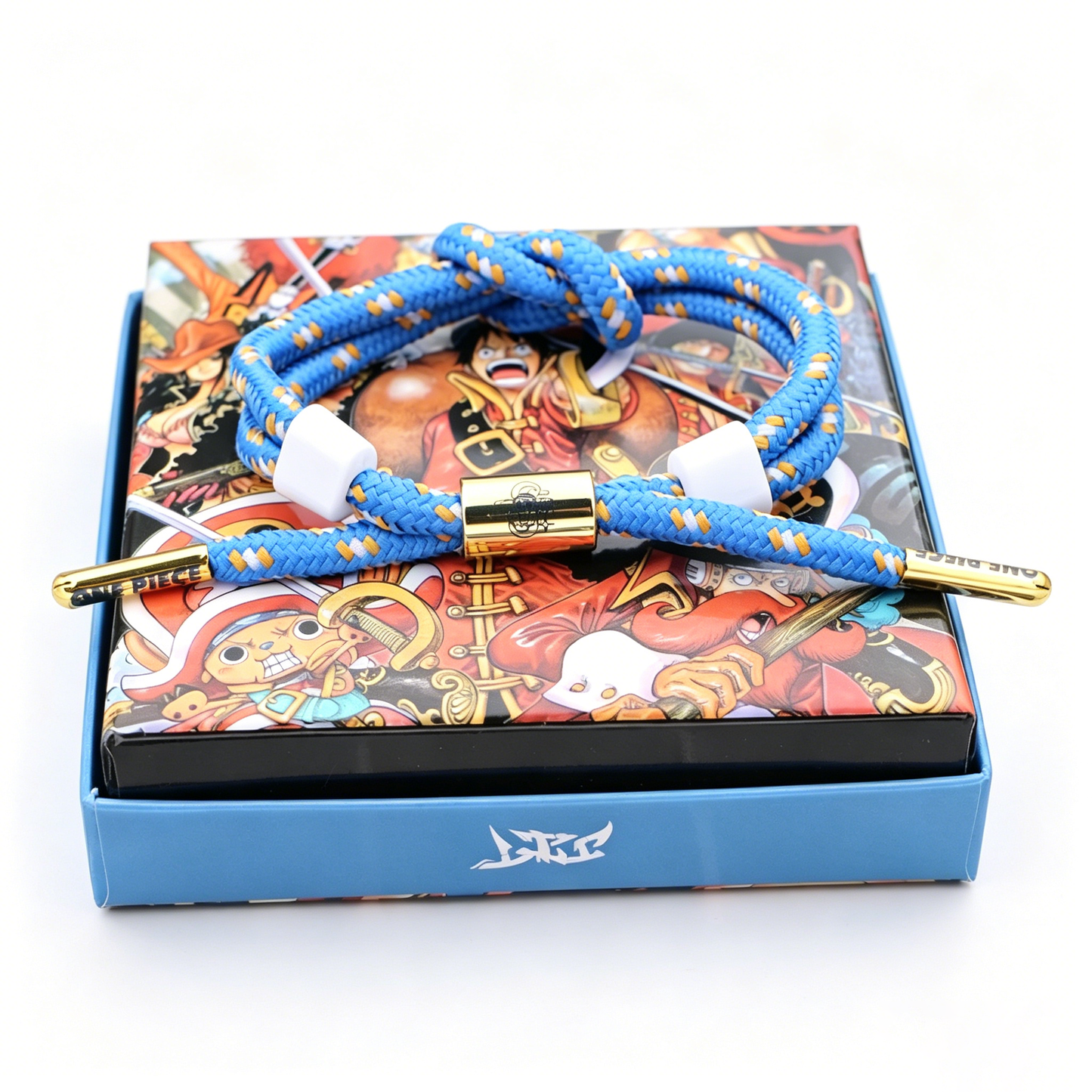 One Piece Anime Braided Bracelet - Adjustable Themed Rope Wristband for Fans