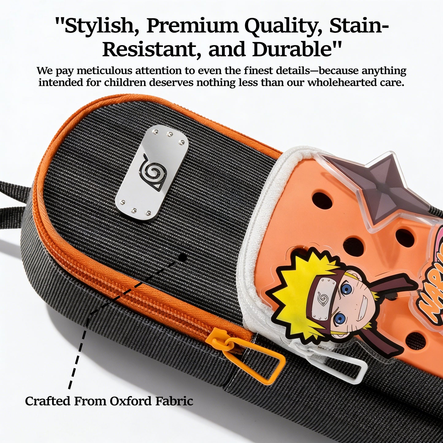 Naruto Kakashi Pencil Case Set, Anime Large Capacity Pencil Bag with Kunai Pen