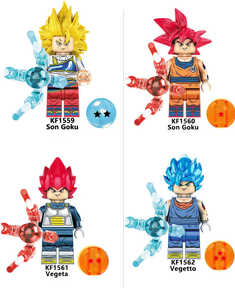 Jouet d'assemblage de blocs de construction de figurines Son Goku/Bejīta Yonsei