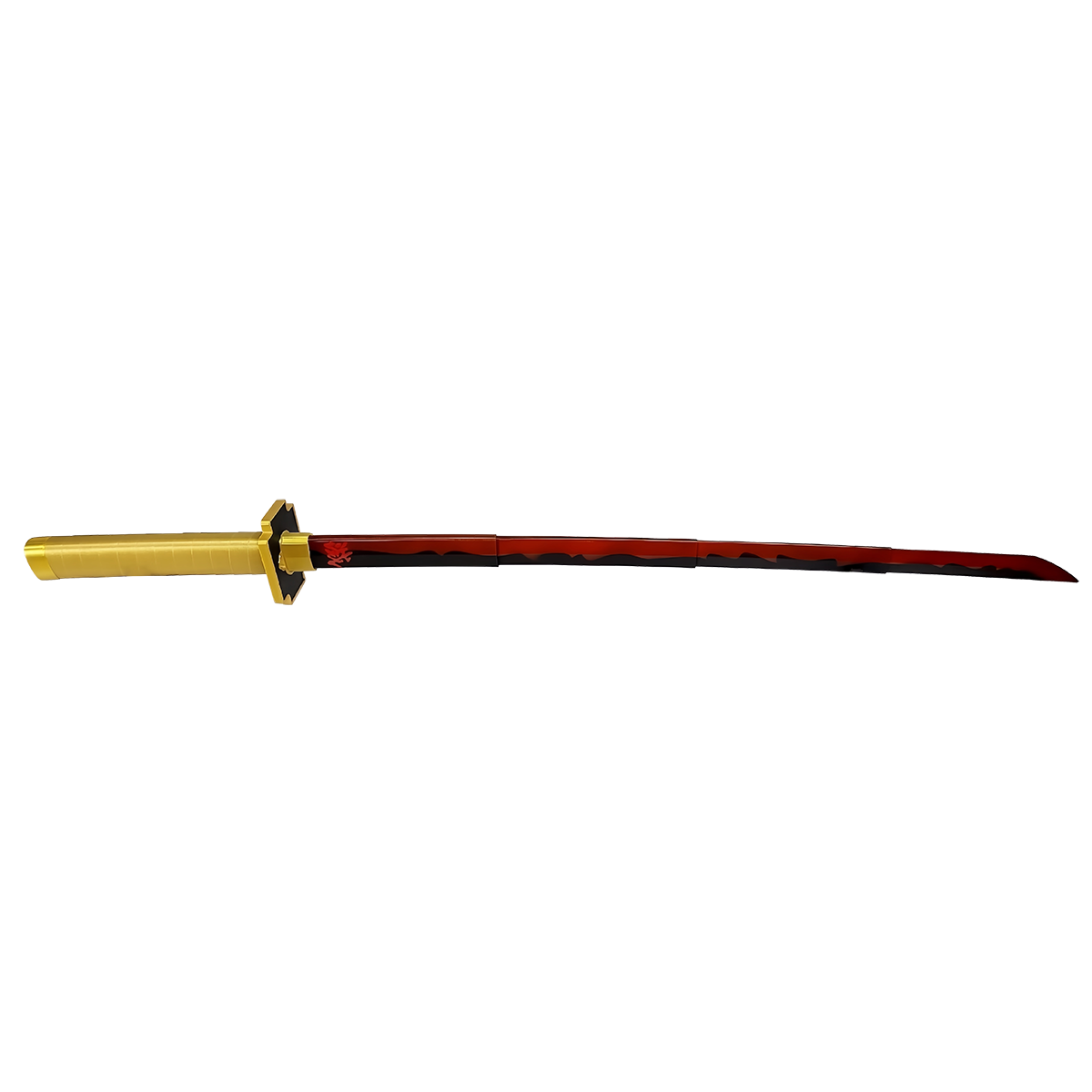 Dämonentöter Tanjiro Zenitsu Einziehbares Katana, Anime Cosplay Prop Schwert