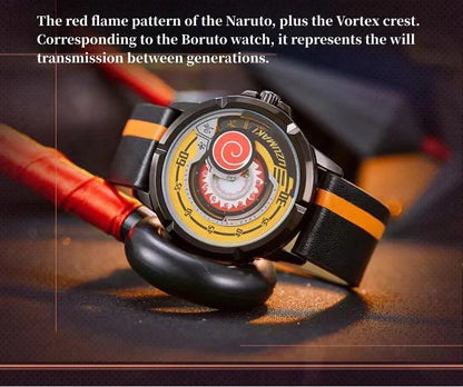 Boruto/Sasuke/Sarada Watch Watch Three degree waterproof watch Sharingan Watch