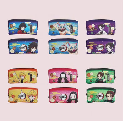 Demon Slayer Tanjiro Nezuko Anime Penalhus, PVC-pennetaske med stor kapacitet til studerende