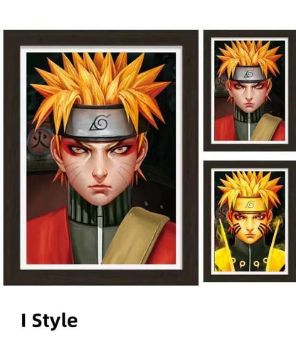 Uzumaki/Sasuke/Kakashi Hd 3D gradientní dekorativní malba cool pohyblivé malby postav