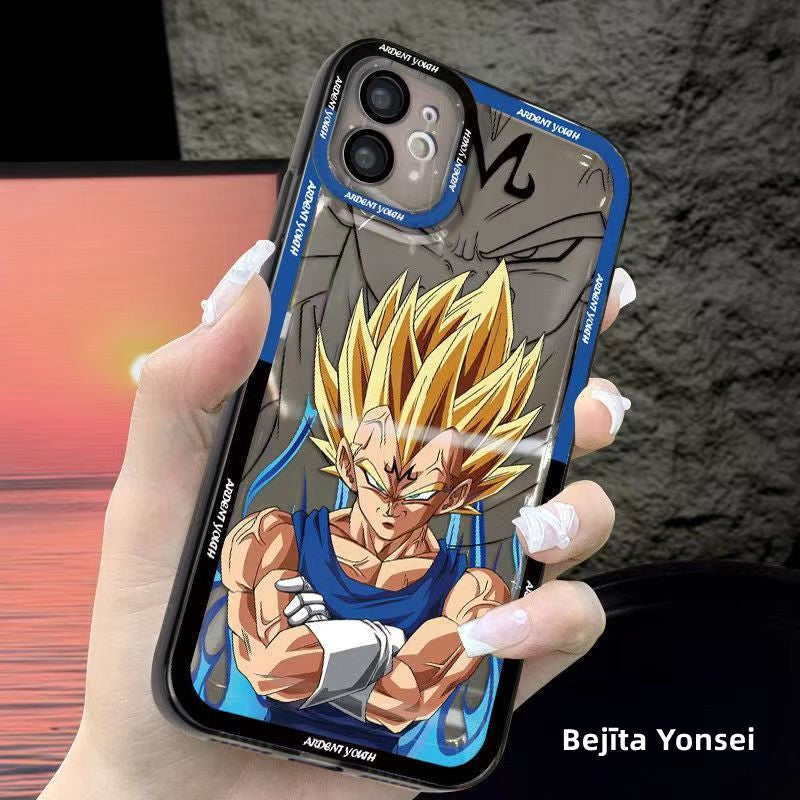 Coque de téléphone anti-collision en silicone tendance exquise pour iPhone Goku/Bejīta
