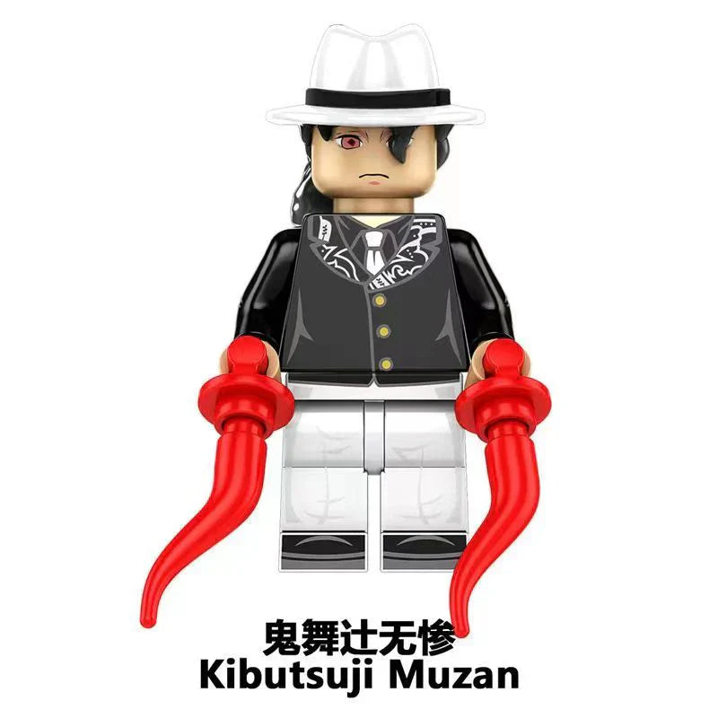 Kibutsuji Muzan πραγματικό πράγμα ενδιαφέρον Δομικά τετράγωνα συναρμολογούν παιχνίδι