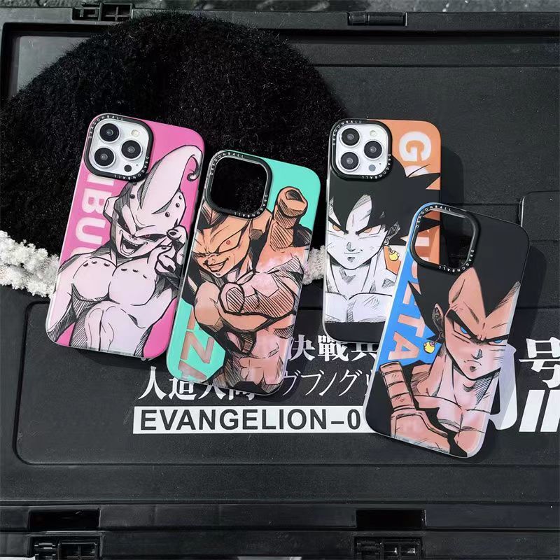 جراب هاتف Goku/Vegeta/Buu/Frieza Apple الرائع من السيليكون المضاد للتصادمات