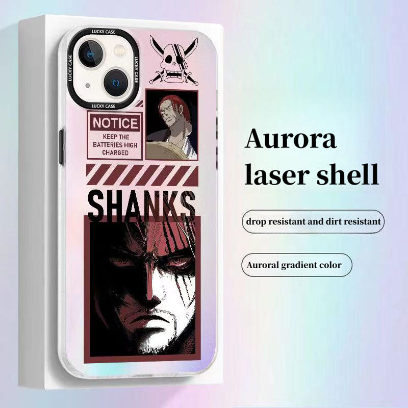 Luffy/Zoro/Shanks silikonové pouzdro na iPhone odolné proti nárazu