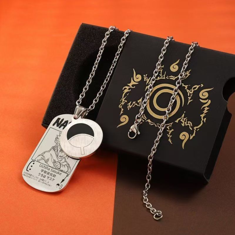 Beau collier de la série Uzumaki/Sasuke/Kakashi Ninja avec finition