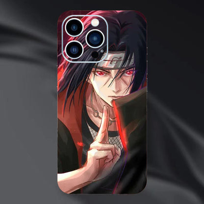 Itachi/Jiraiya/Kakashi iPhone Vynikající fólie na zadní stranu telefonu, personalizovaný vzor, ​​HD ochrana