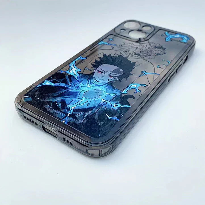 Vynikající silikonové antikolizní pouzdro na telefon značky Tanjirou/Zenitsu Apple