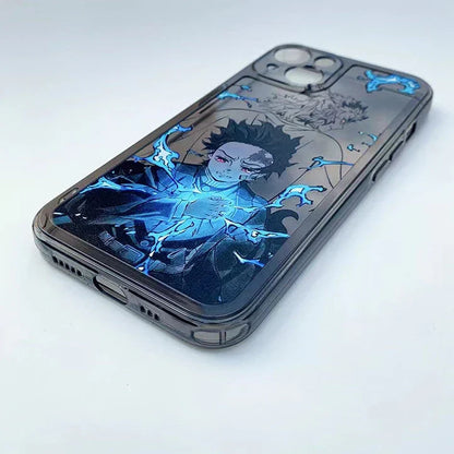Vynikající silikonové antikolizní pouzdro na telefon značky Tanjirou/Zenitsu Apple