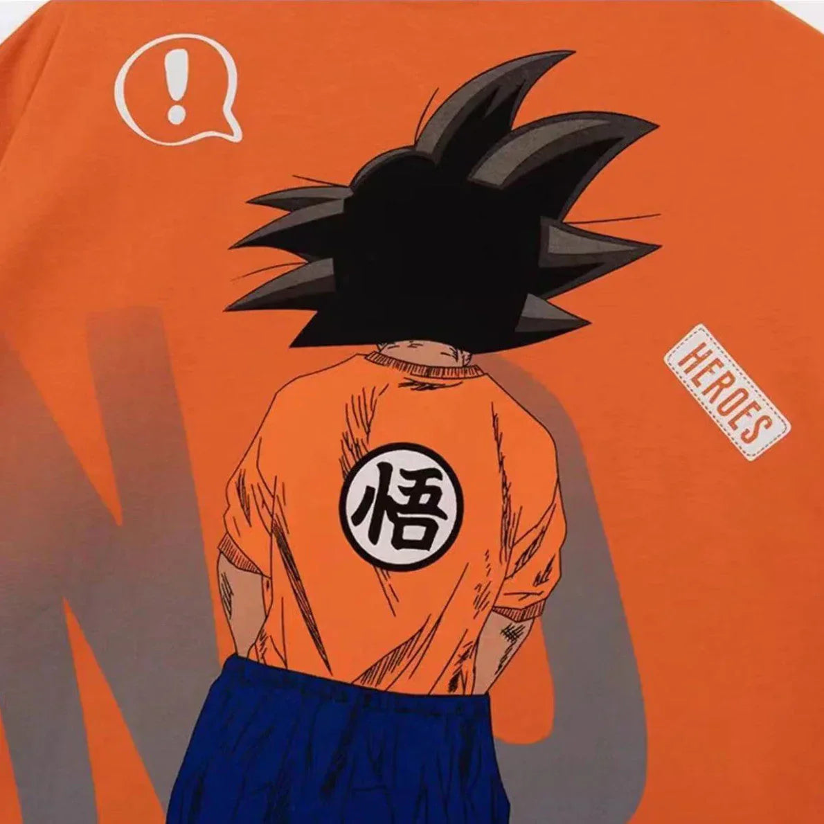 Son Goku T-shirt d'été à manches courtes en pur coton pour hommes tout en coton imprimé beau T-shirt ample et cool