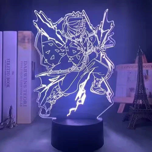 Tanjirou Ghostkill Blade, noční světlo, vynikající 7barevné noční světlo