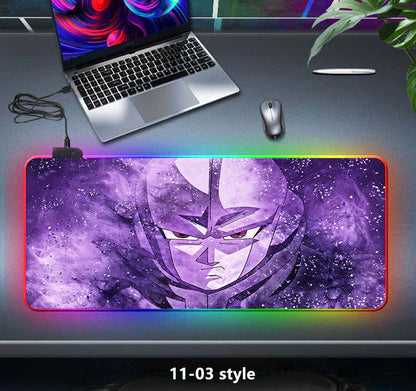 tapis de souris épais à sept couleurs changeantes, lumière LED, clavier de jeu