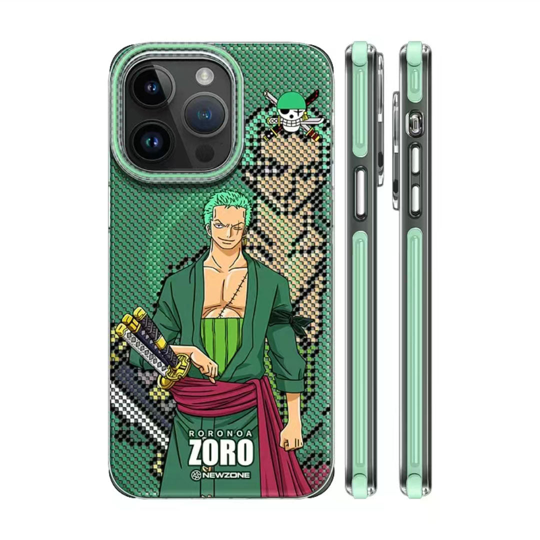 Luffy/Zoro silikonové pouzdro na iPhone odolné proti nárazu
