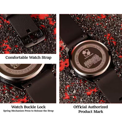 Naruto Itachi Rotating Quartz Watch, Six Paths Sage Mode Sharingan Anime Armbåndsur