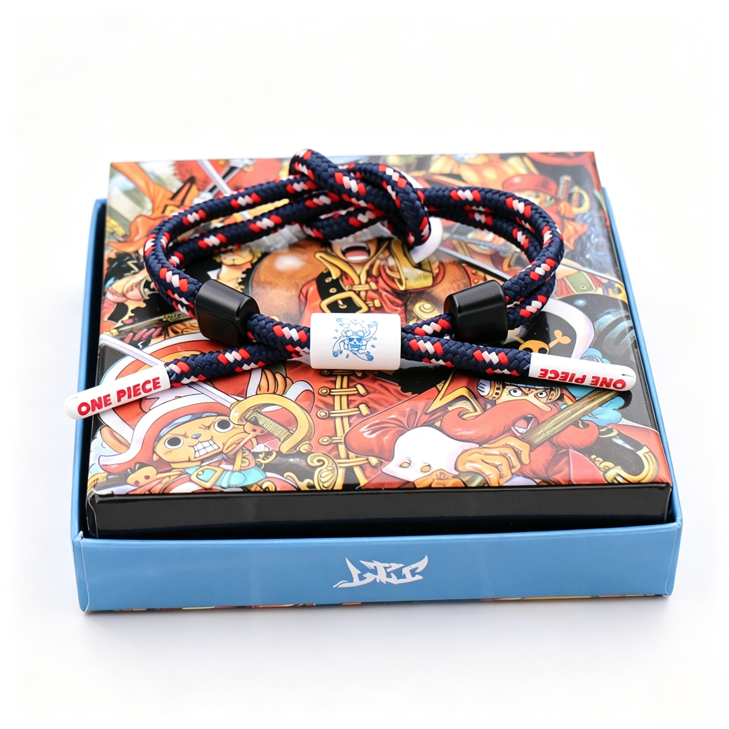One Piece Anime Braided Bracelet - Adjustable Themed Rope Wristband for Fans