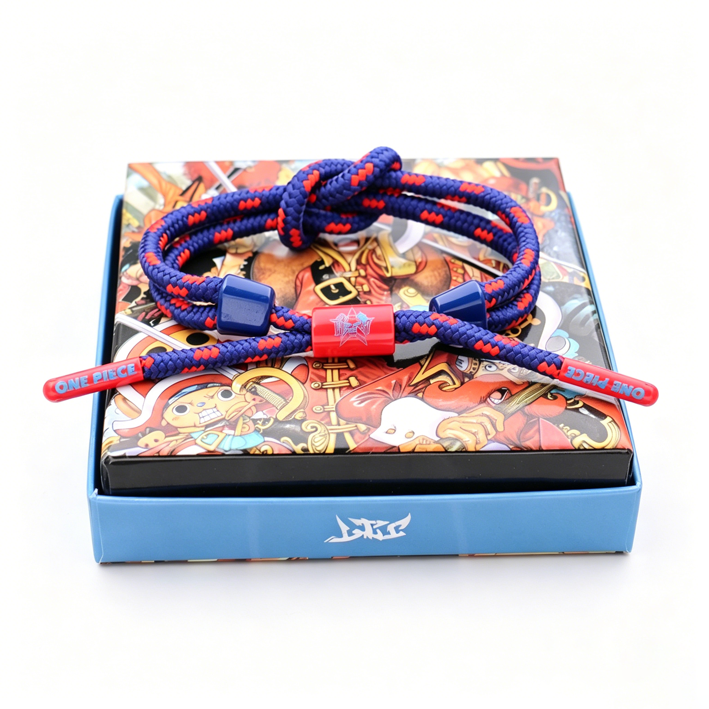 One Piece Anime Braided Bracelet - Adjustable Themed Rope Wristband for Fans