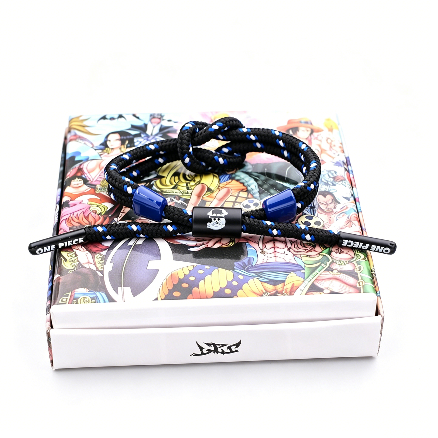 One Piece Anime Braided Bracelet - Adjustable Themed Rope Wristband for Fans