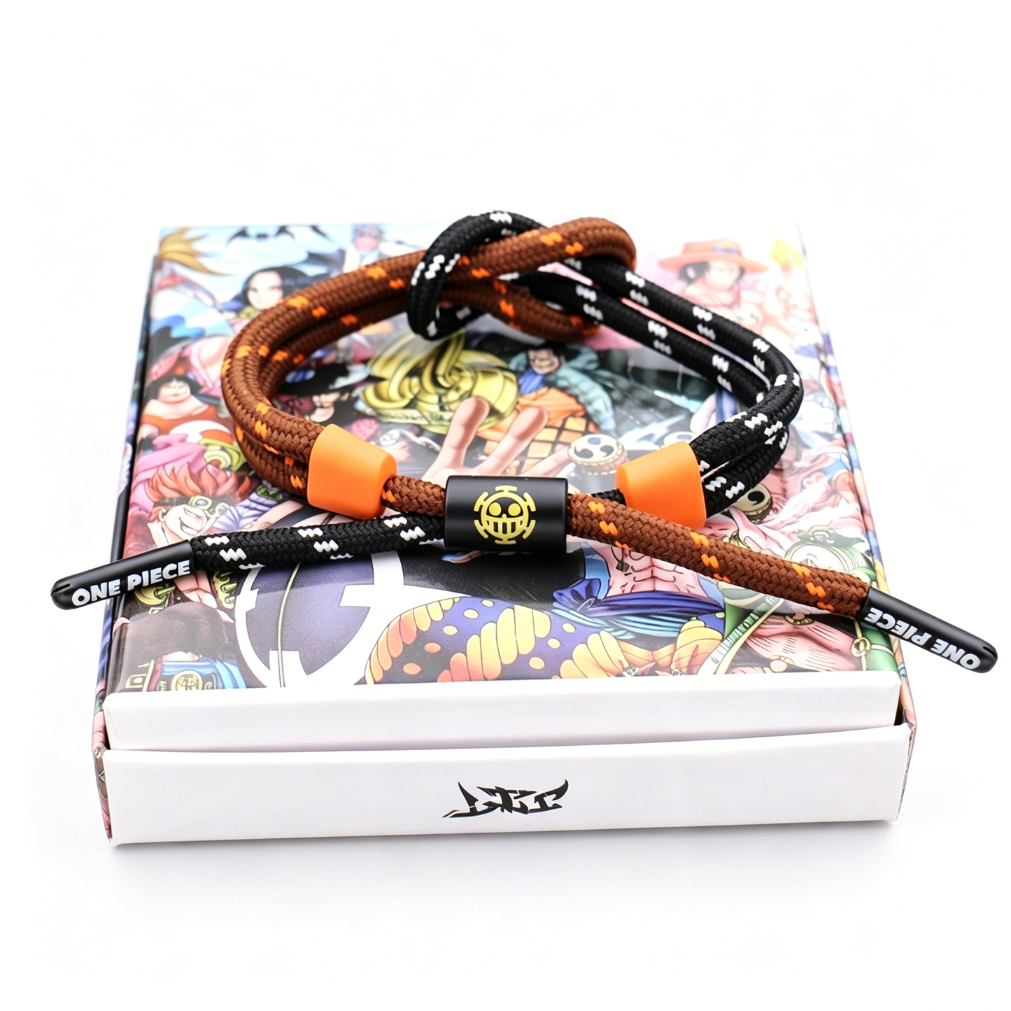 One Piece Anime Braided Bracelet - Adjustable Themed Rope Wristband for Fans