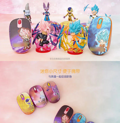 Souris sans fil Son Goku/Frieza/Whis/Beerus 2.4G pour jeux de bureau