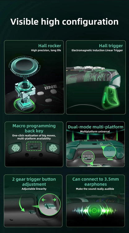 Manette de jeu Roronoa Zoro Sensitive, contrôle précis, prise en main confortable, profitez de la passion du jeu