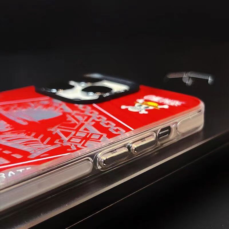 Silikonové antikolizní pouzdro Luffy/Zoro na iPhone