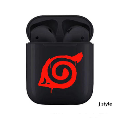 Kaléidoscope écrit oeil rond véritable casque Bluetooth sans fil écouteurs (Bluetooth 5. 0)