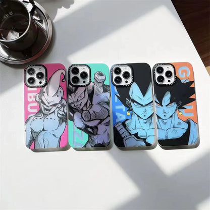 جراب هاتف Goku/Vegeta/Buu/Frieza Apple الرائع من السيليكون المضاد للتصادمات