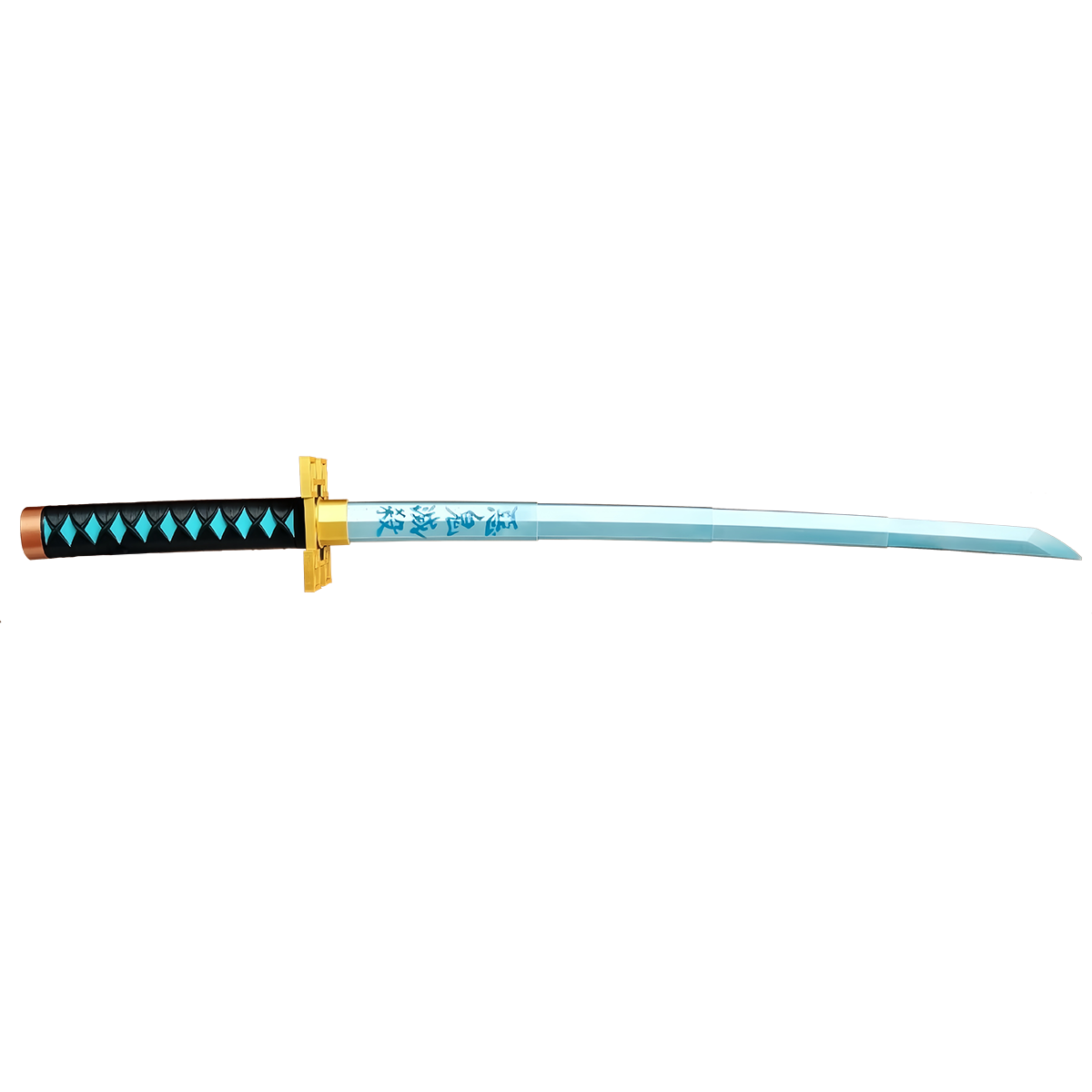 Dämonentöter Tanjiro Zenitsu Einziehbares Katana, Anime Cosplay Prop Schwert