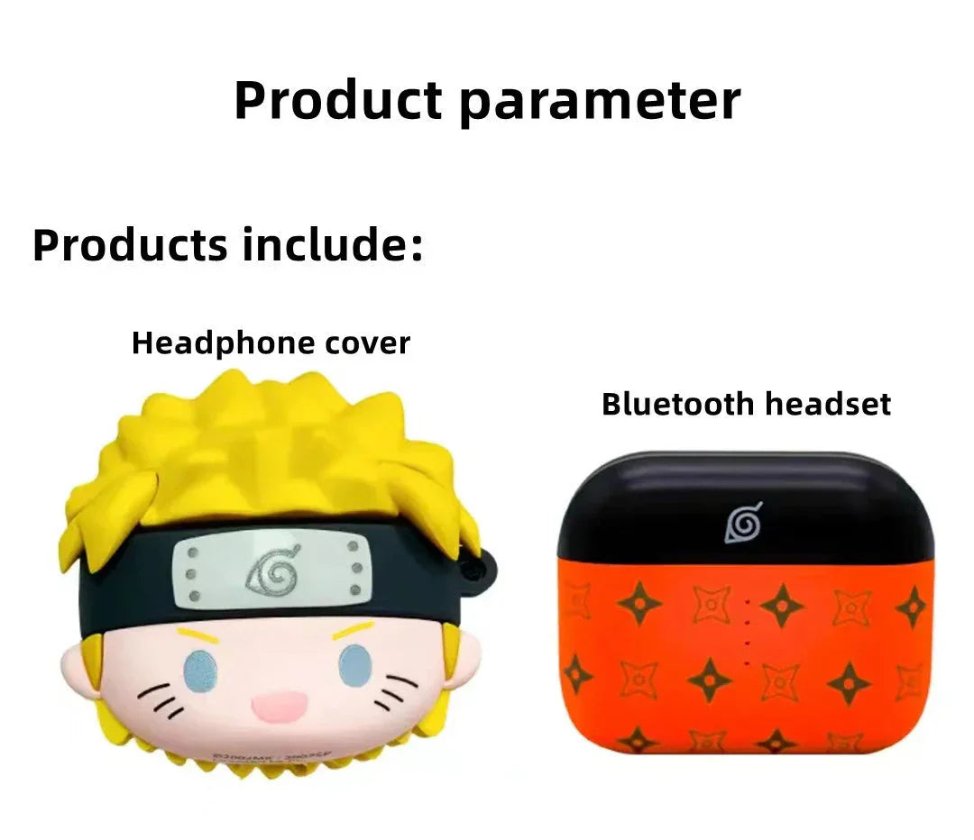 Uzumaki trådløse Bluetooth headset øretelefoner sæt øretelefoner