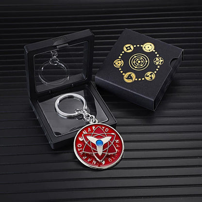 Porte-clés rotatif Naruto Sharingan - Uchiha Anime Spinning Fidget Toy