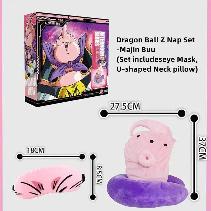 Shenron/Majin Buu almohada para la siesta, almohada para dormir, almohada de oficina, almohada para dormir, máscara para los ojos