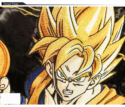 Son Goku/Vegeta/Frieza Vêtements de manteau haut de gamme brodés à la main