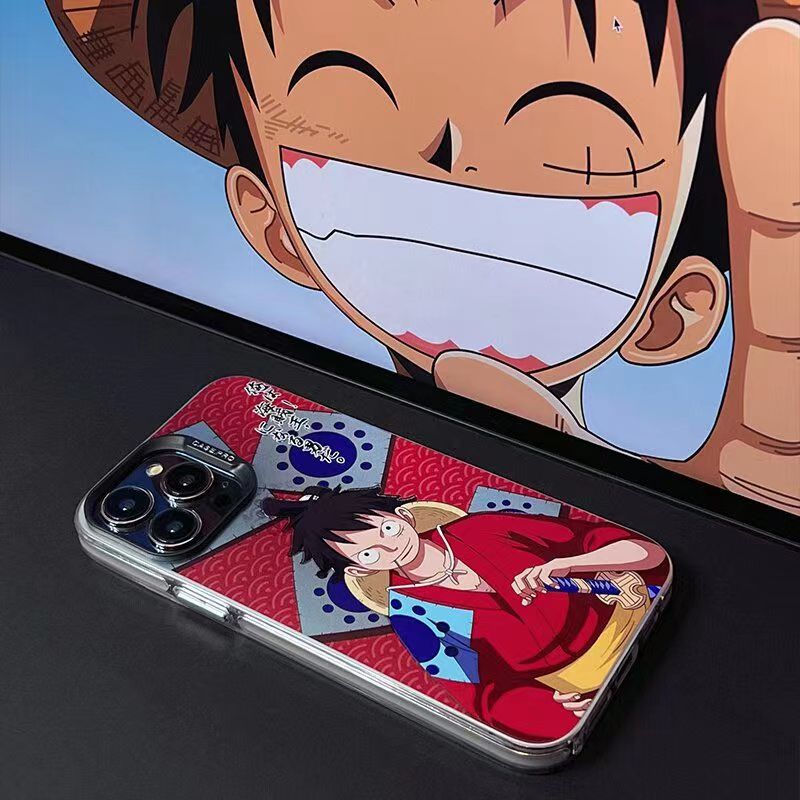 Luffy/Zoro silikonové pouzdro na iPhone odolné proti nárazu