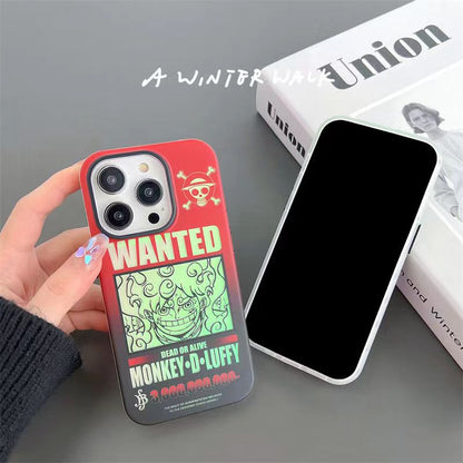 Luxusní silikonové antikolizní pouzdro Trend na iPhone Luffy/Zoro