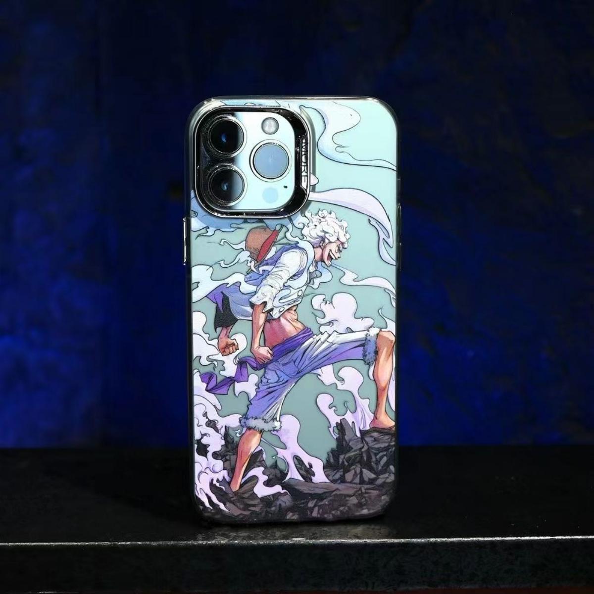 Luffy/Zoro silikonové pouzdro na iPhone odolné proti nárazu