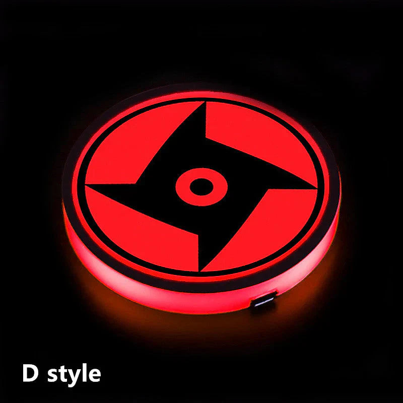 Inteligentní snímací tácky Sharingan Car 7 měnící barvy