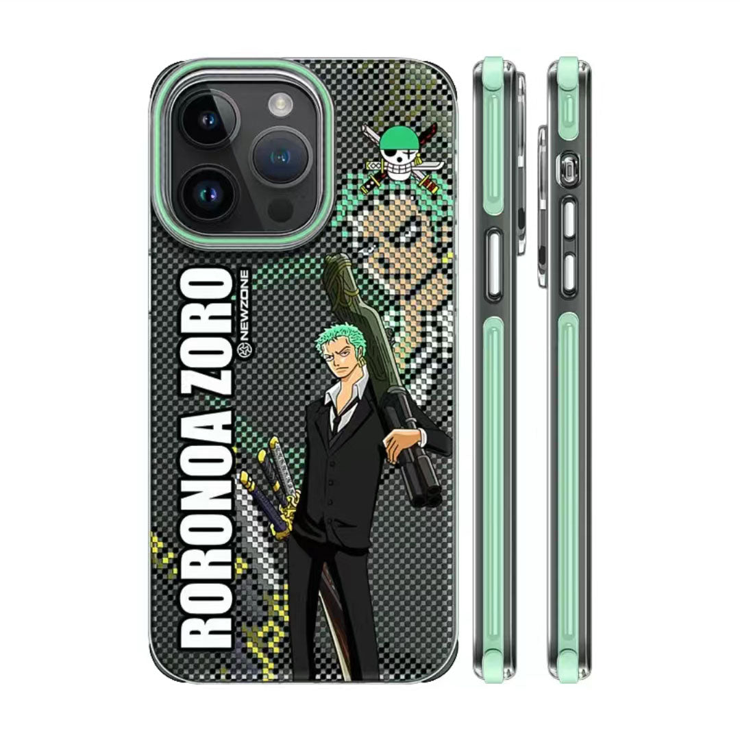 Luffy/Zoro silikonové pouzdro na iPhone odolné proti nárazu