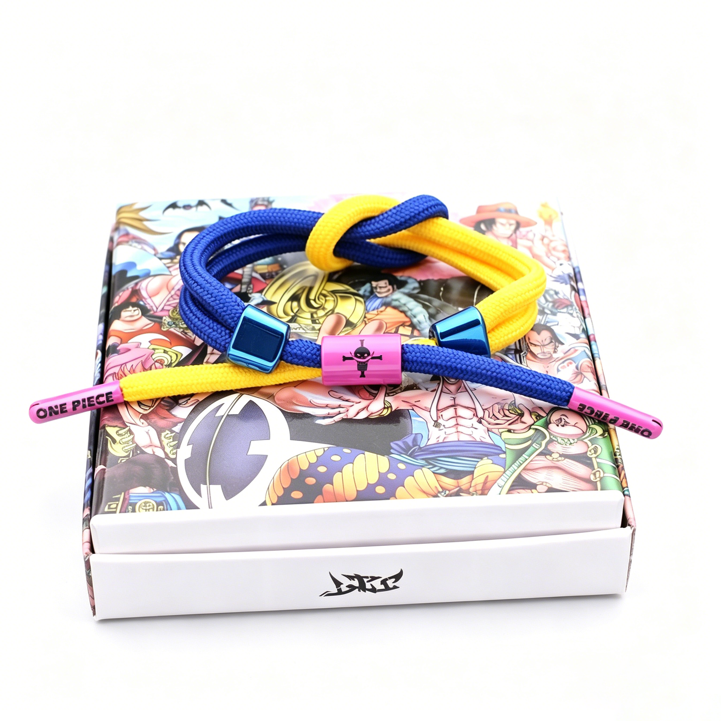 One Piece Anime Braided Bracelet - Adjustable Themed Rope Wristband for Fans