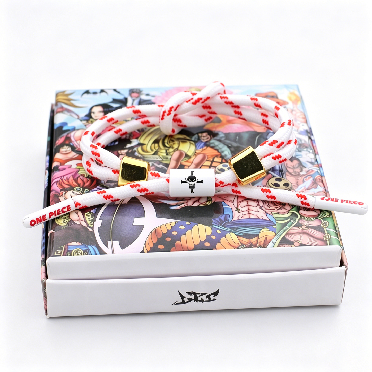 One Piece Anime Braided Bracelet - Adjustable Themed Rope Wristband for Fans