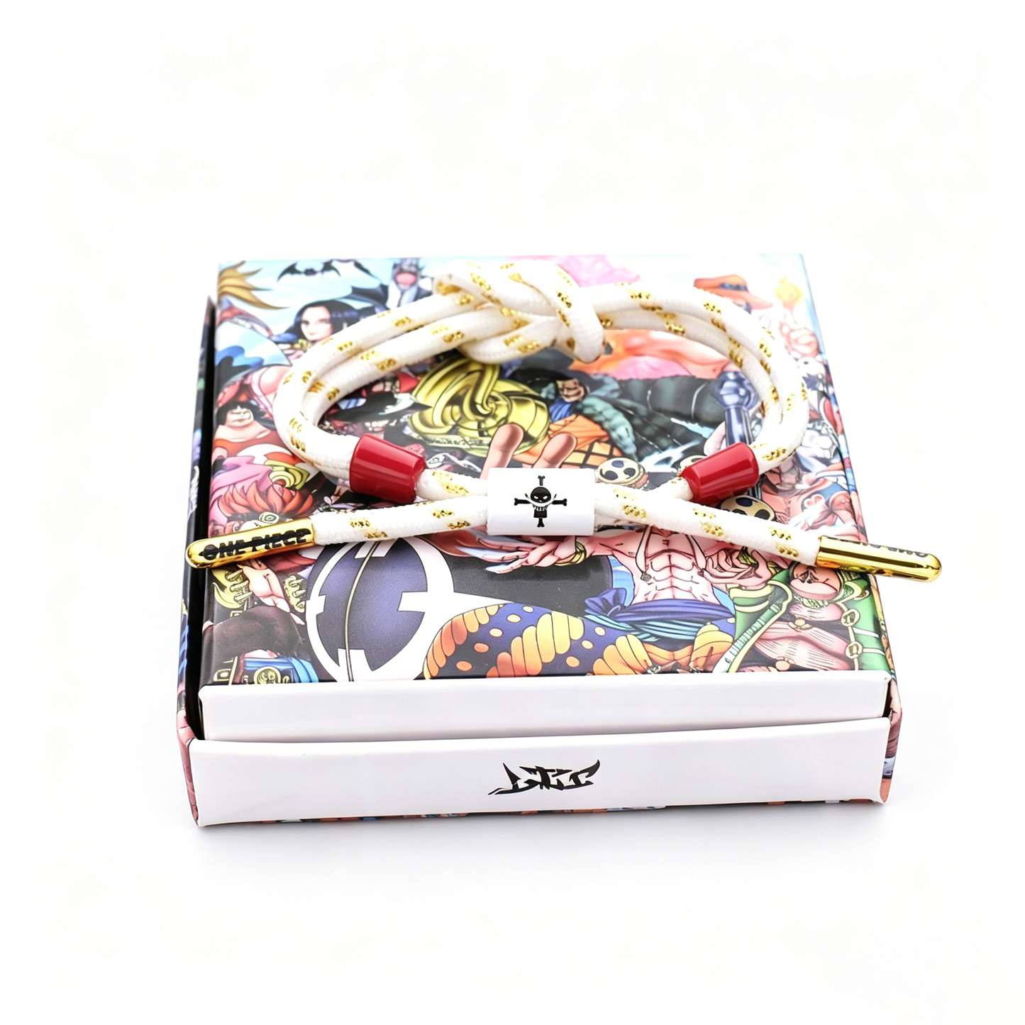 One Piece Anime Braided Bracelet - Adjustable Themed Rope Wristband for Fans