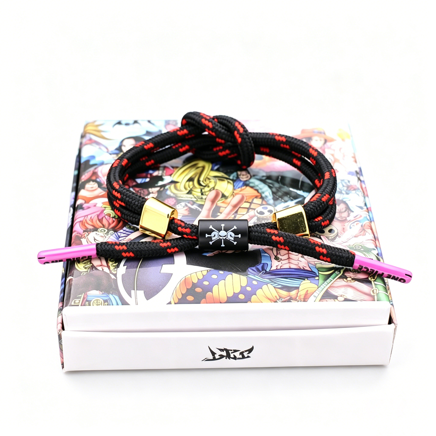 One Piece Anime Braided Bracelet - Adjustable Themed Rope Wristband for Fans