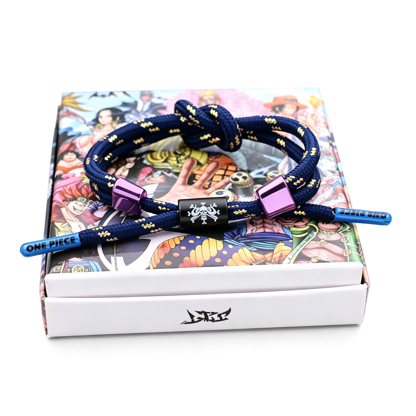 One Piece Anime Braided Bracelet - Adjustable Themed Rope Wristband for Fans