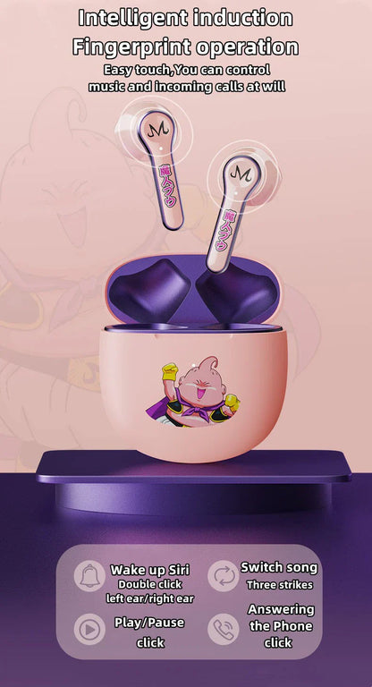 سماعة الرأس Son Goku/Frieza/Shenron/Majin Buu اللاسلكية التي تعمل بتقنية البلوتوث لتقليل الضوضاء النشطة عالية الجودة