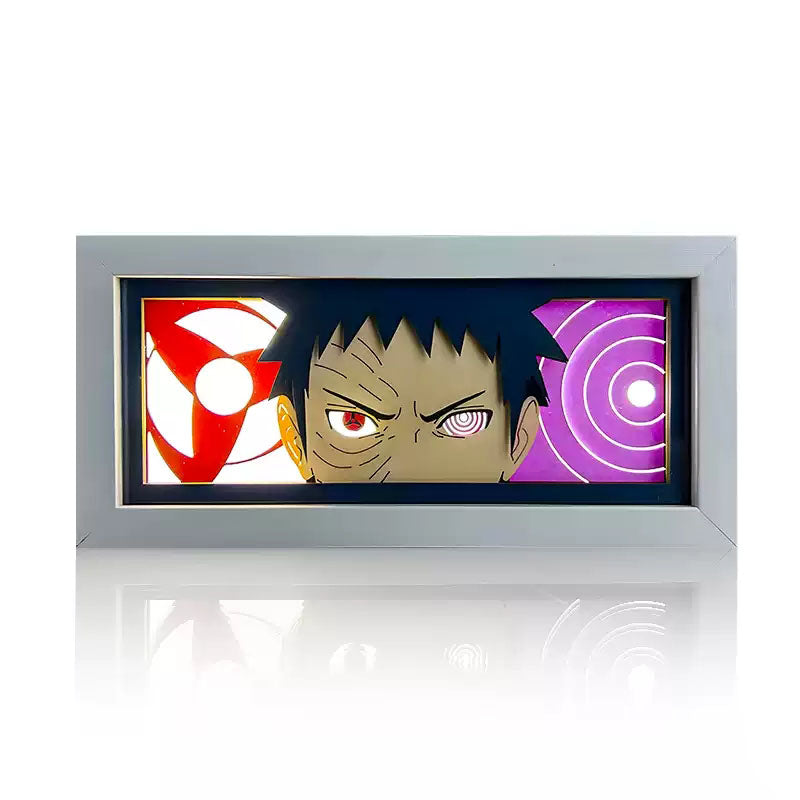 Sasuke/Kakashi/Obito/Itachi 3D Paper Sculpture Night Light - Rozsviťte svět anime!