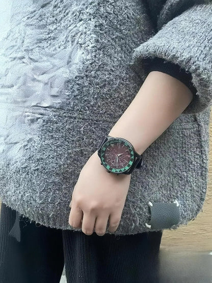 Kamado Tanjirou Herrenuhren, analoge Quarz-Sport-Unisex-Uhr, 100 m wasserdichte Uhren