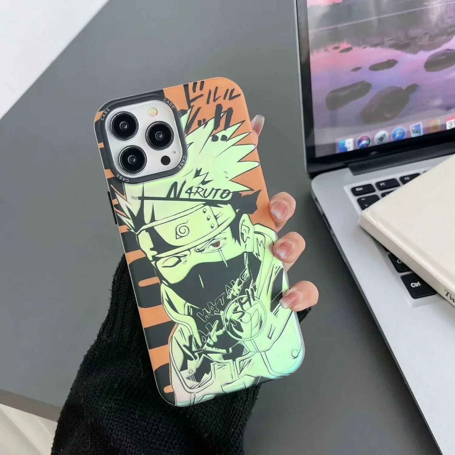 Itachi/Kakashi Apple vynikající silikonové antikolizní pouzdro Trend Silicone