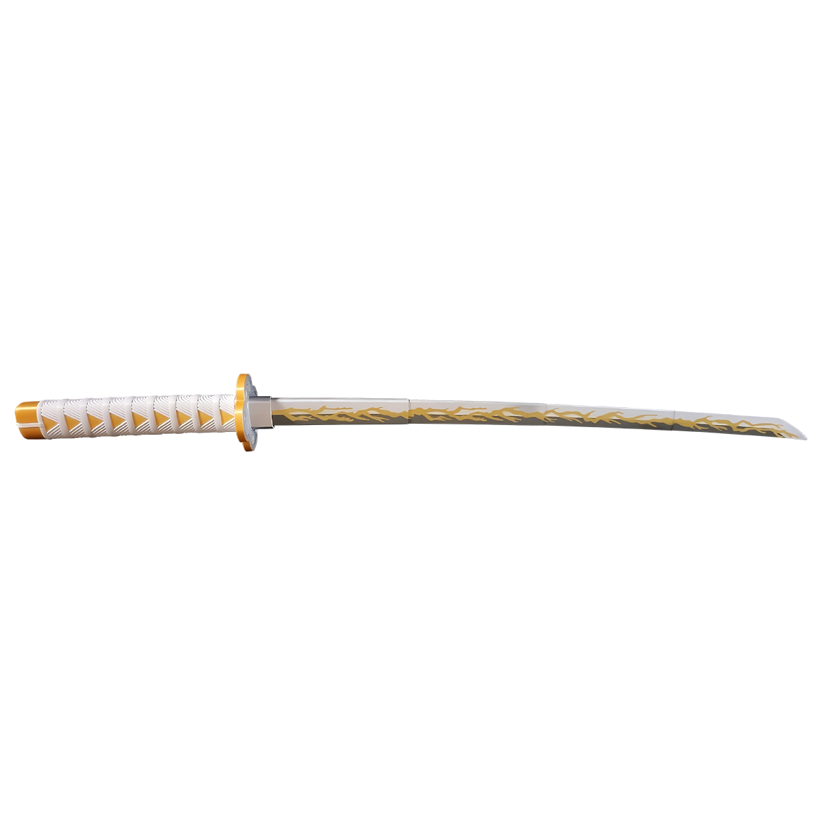 Dämonentöter Tanjiro Zenitsu Einziehbares Katana, Anime Cosplay Prop Schwert